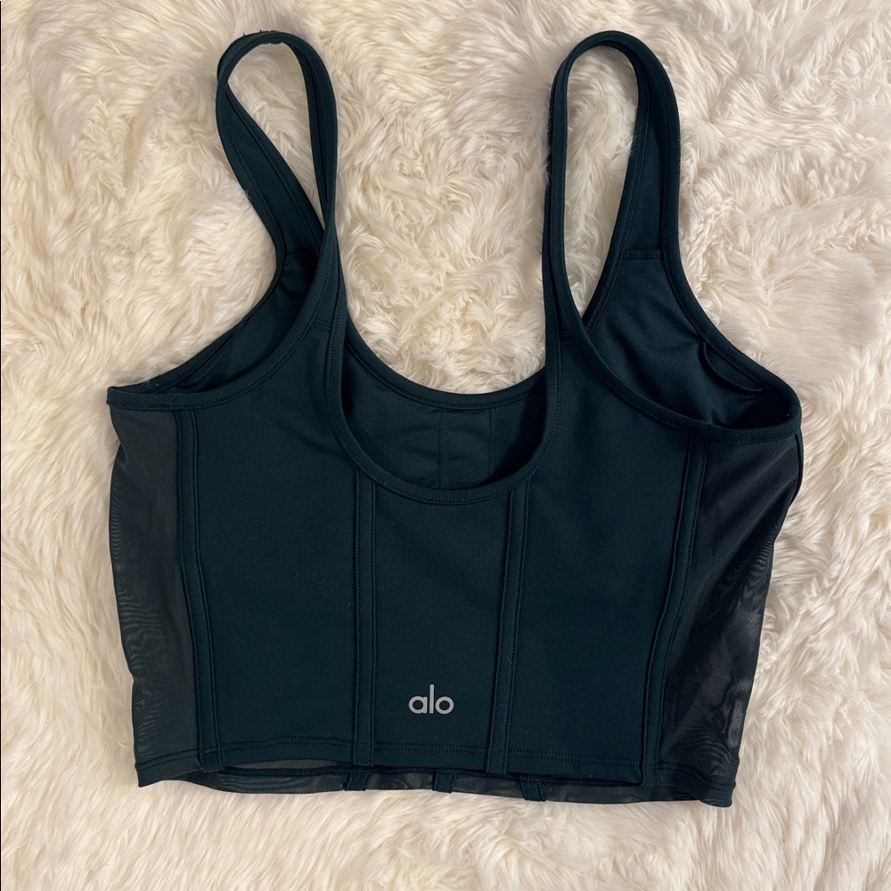 Alo Green Mesh Bralette - Picture 4 of 5
